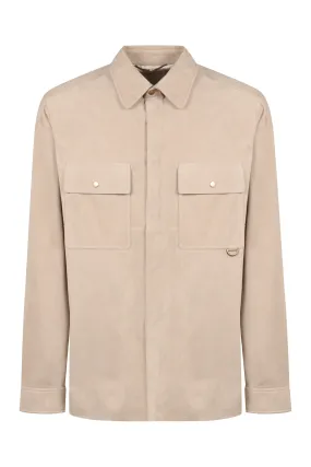 Agnona Overshirt in camoscio