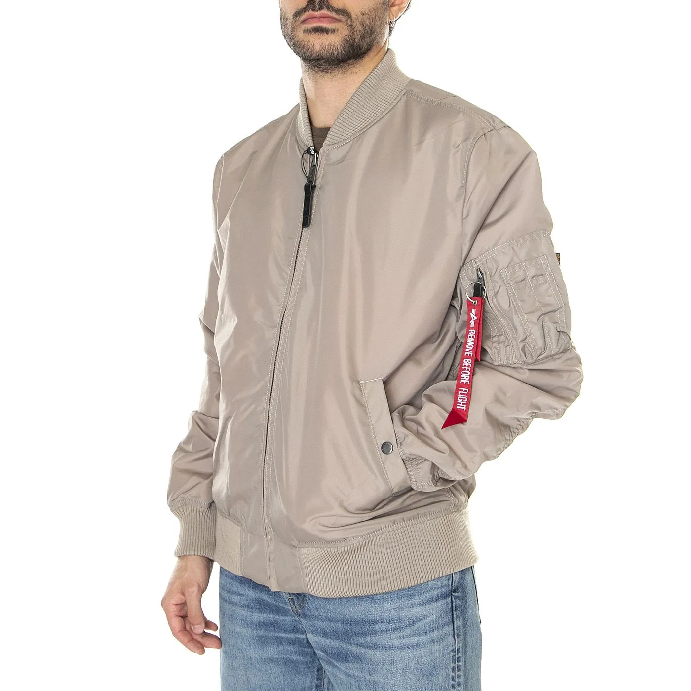 Alpha Industries M' MA-1 TT Vintage Sand - Giacca Estiva Uomo Grigia    