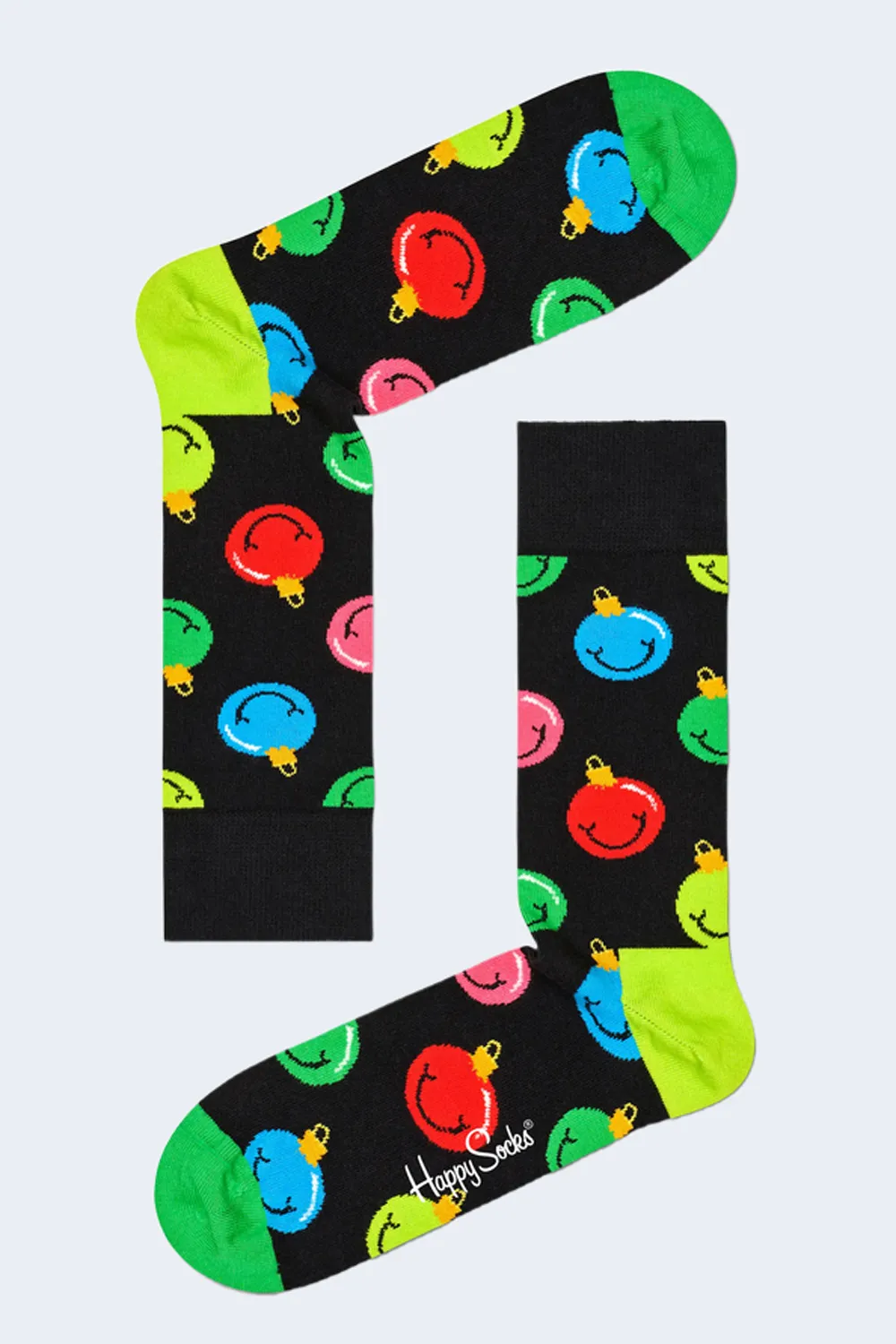 Calzini Happy Socks JINGLE SMILEY SOCK Nero