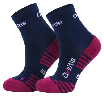 Calzini Oxsitis Origin Donna Blu Rosa