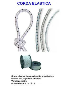 Cima Corda elastica nautica poliestere