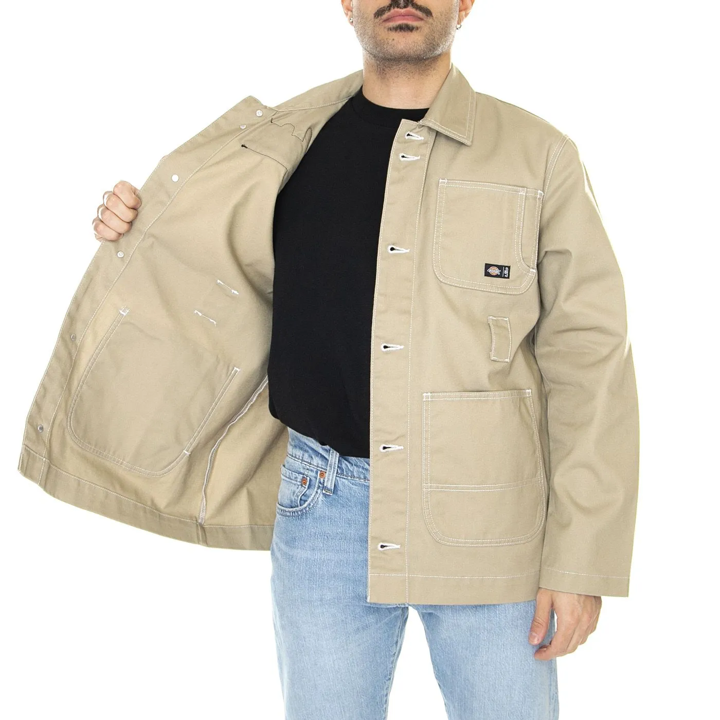 Dickies Leo x Dickies Jacket Khaki - Giacca Estiva Uomo Beige    