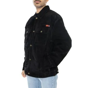 Dickies Oc x Dickies Flock Jacket Black - Giacca Estiva Uomo Nera    