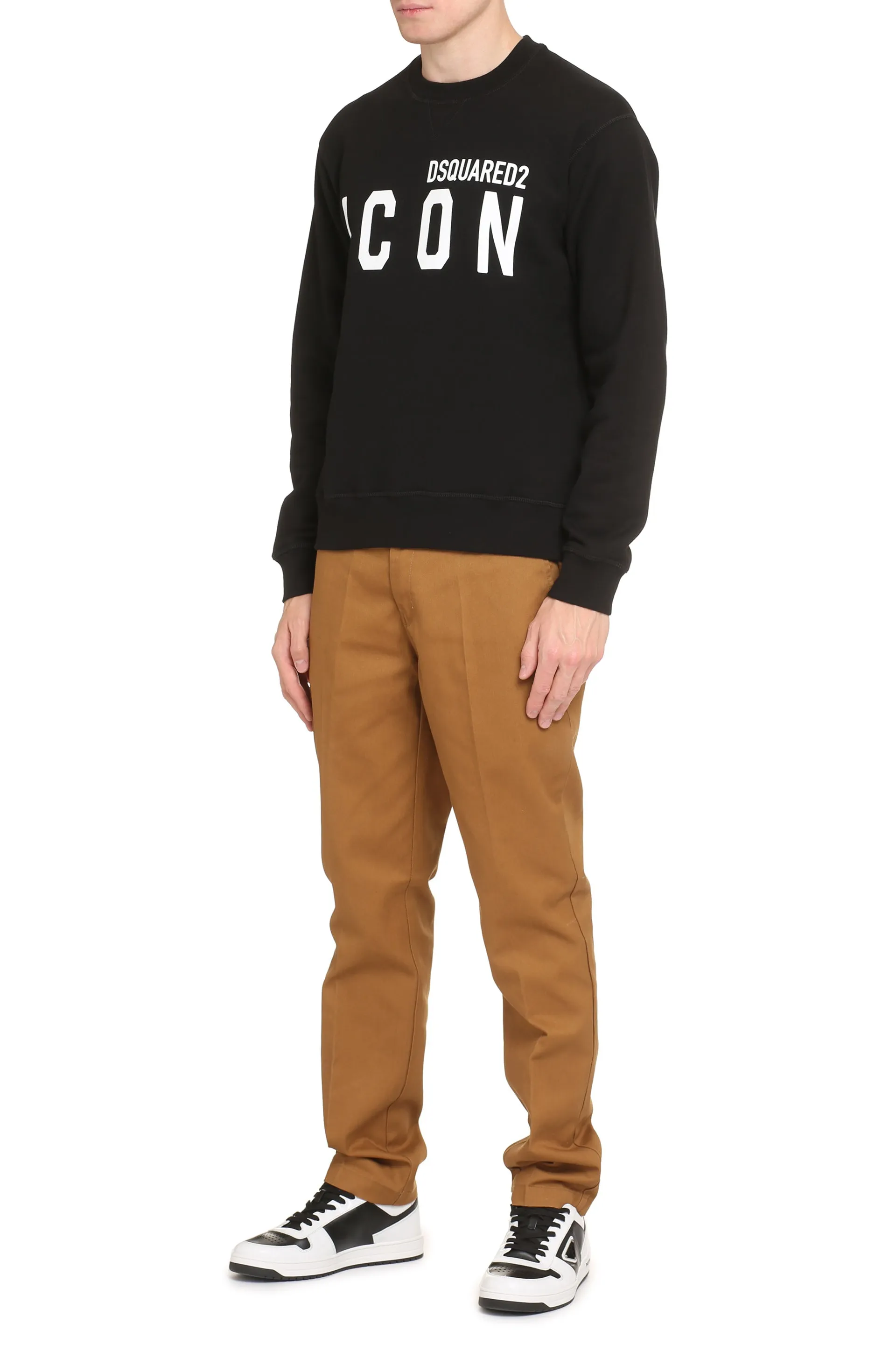 Dsquared2 Felpa Icon in cotone con logo