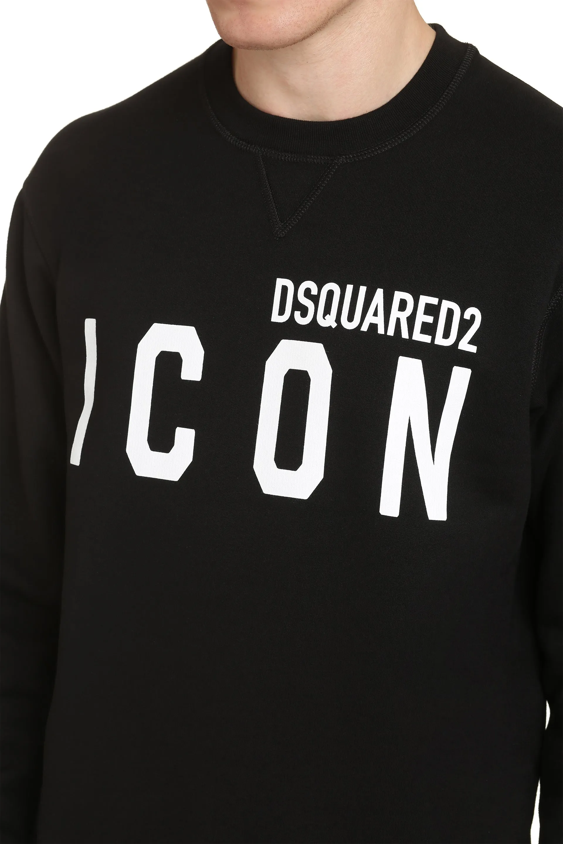 Dsquared2 Felpa Icon in cotone con logo