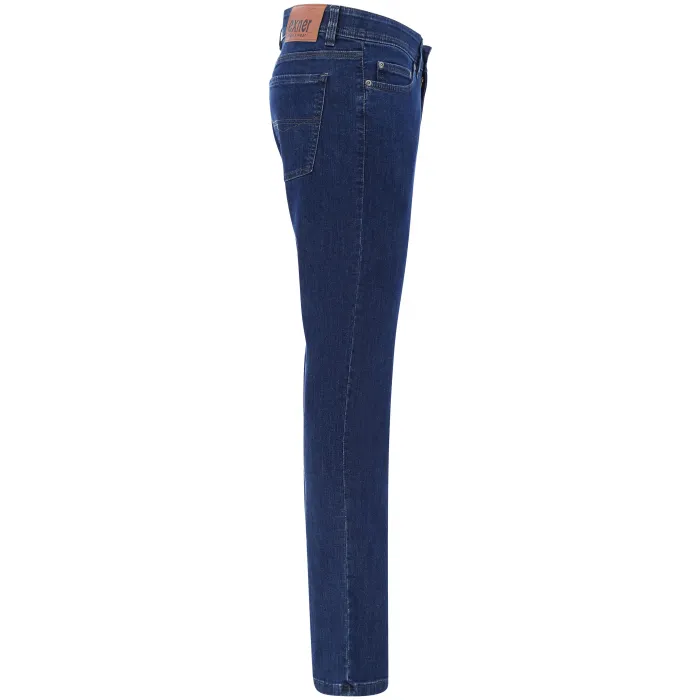 Exner Jeans da uomo elasticizzati con cintura elastica Denim