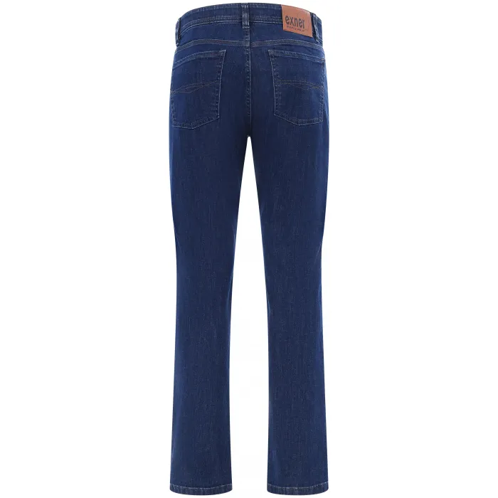 Exner Jeans da uomo elasticizzati con cintura elastica Denim