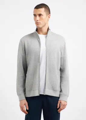 Felpa full zip in cotone uomo