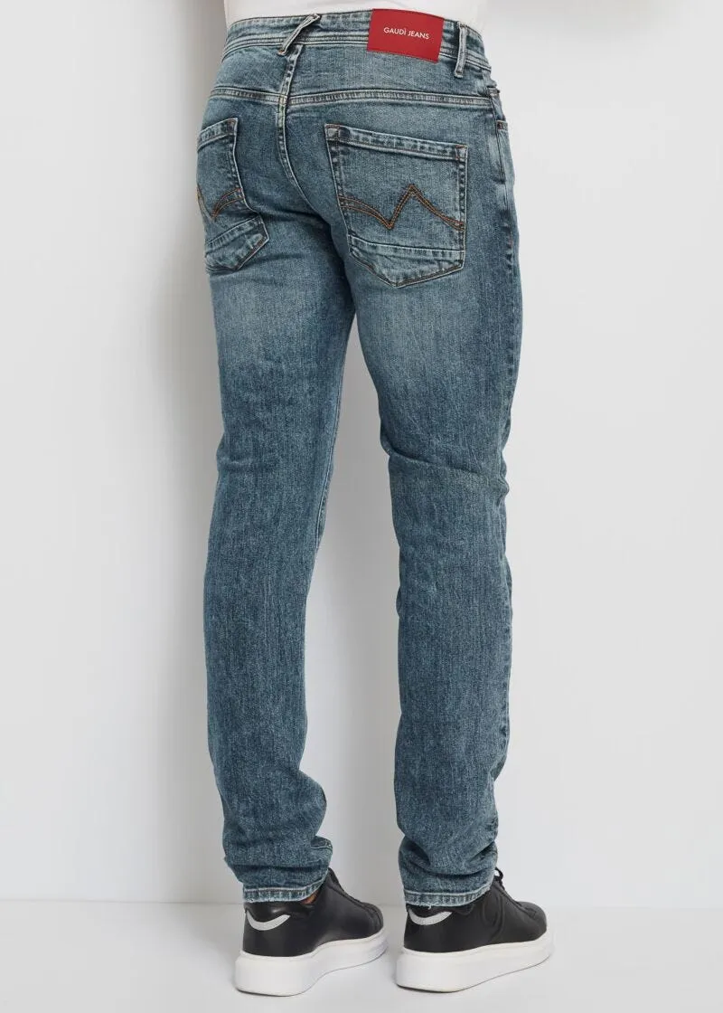 Jeans slim vintage washed