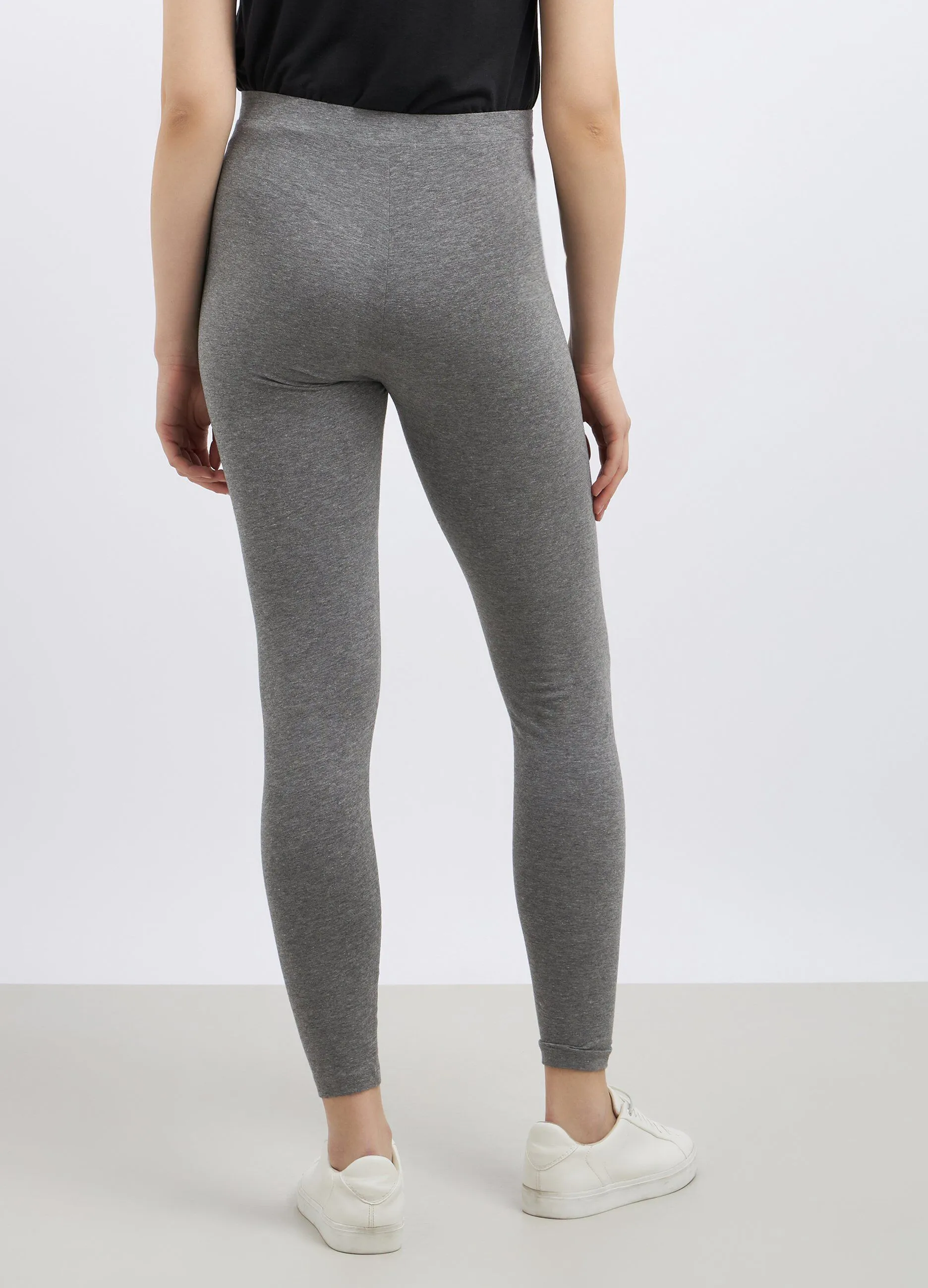 Leggings in cotone stretch donna