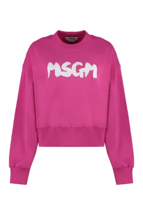 MSGM Felpa girocollo in cotone