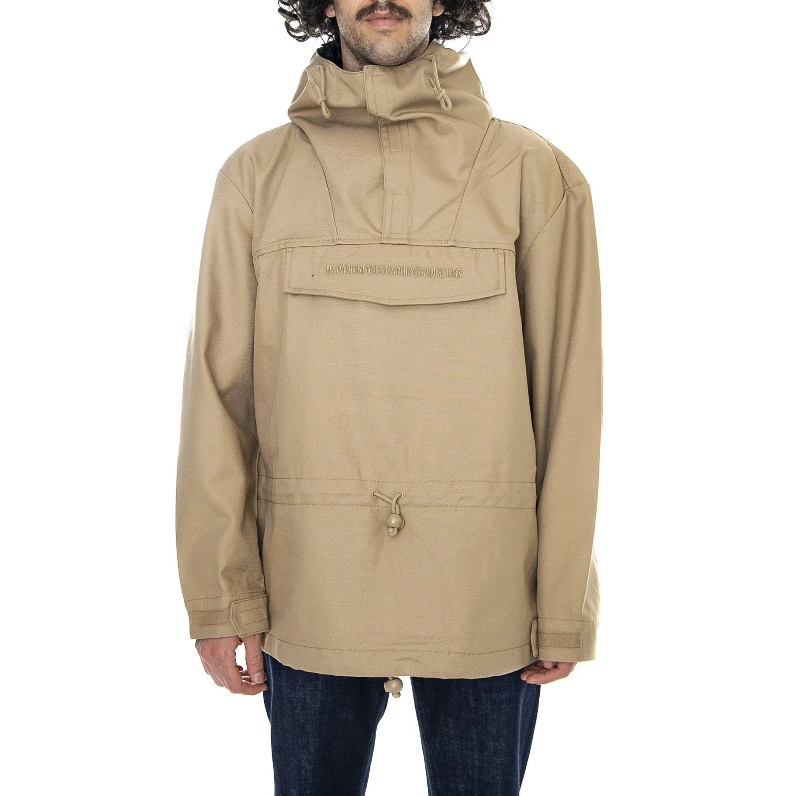 Napapijri Skidoo Tribe Jacket -  Mineral Beige - Giacca Estiva Uomo Beige    