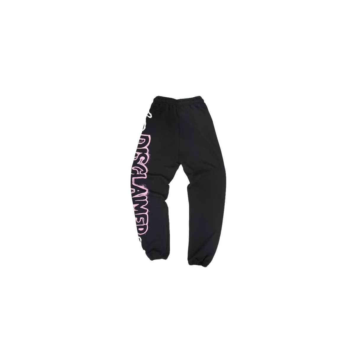 Pantalone In Felpa Stampa Logo, Nero