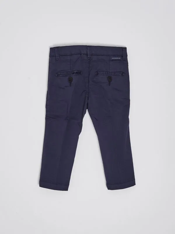 Pantalone neonato Jeckerson in cotone stretch Blu