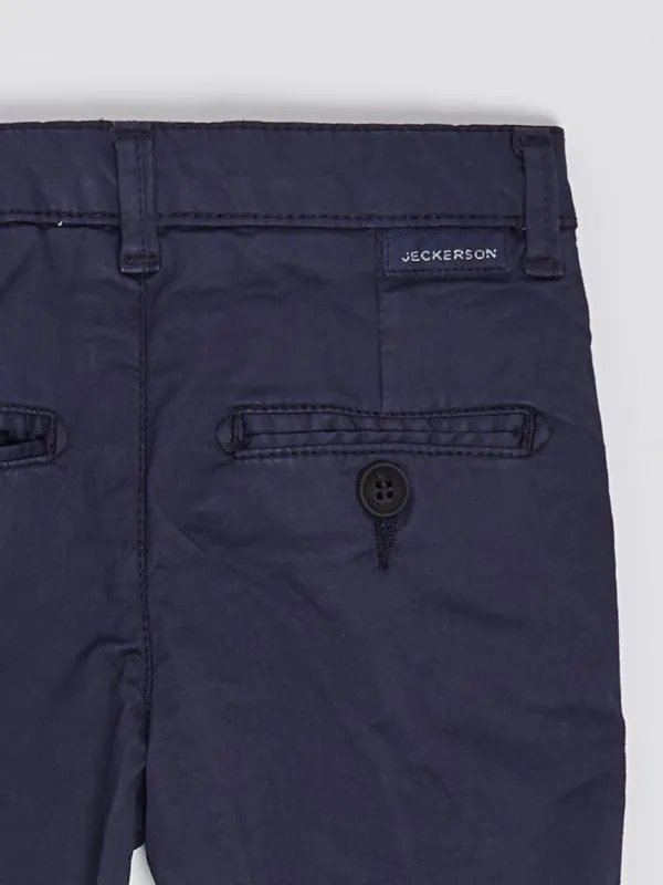 Pantalone neonato Jeckerson in cotone stretch Blu