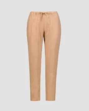 Pantaloni beige in lino da donna Deha