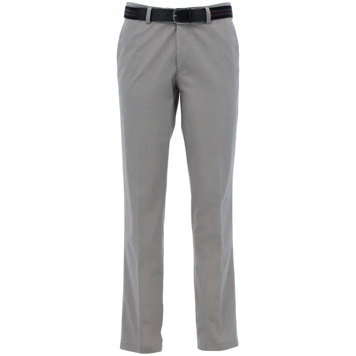 Pantaloni chino Henk ter Horst in cotone stretch Grigio a pois