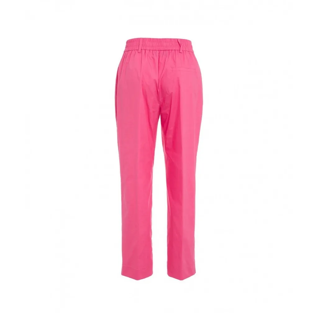 Pantaloni con fascia elastica in vita pink