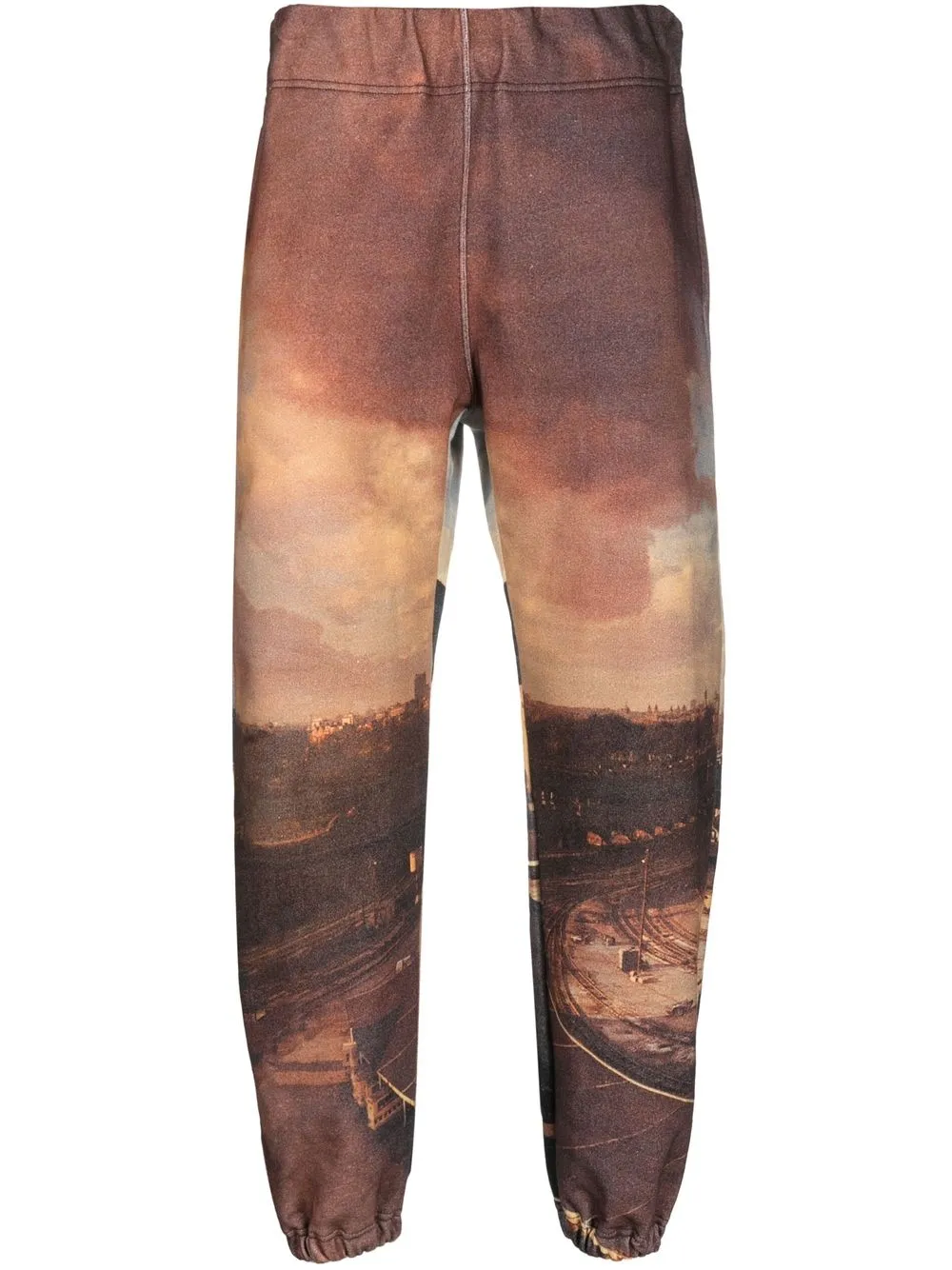 Pantaloni con stampa grafica multicolore - uomo