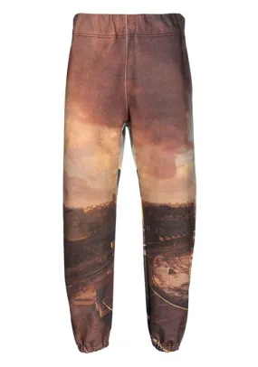 Pantaloni con stampa grafica multicolore - uomo