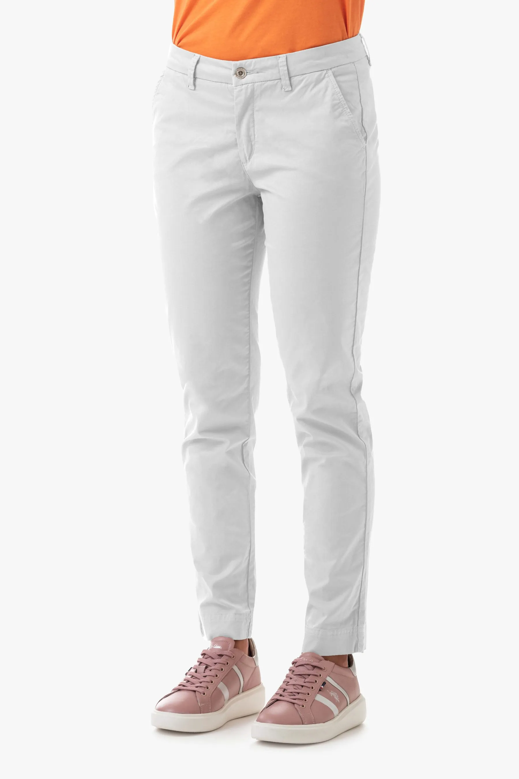 Pantaloni in cotone stretch U.S. Polo Assn.