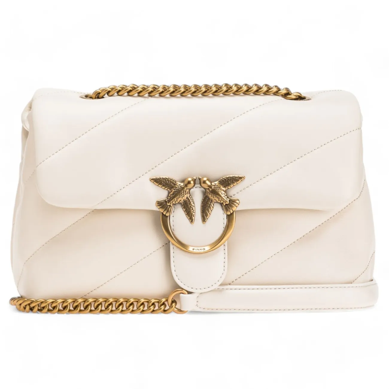 Pinko borsa puff bianca classic