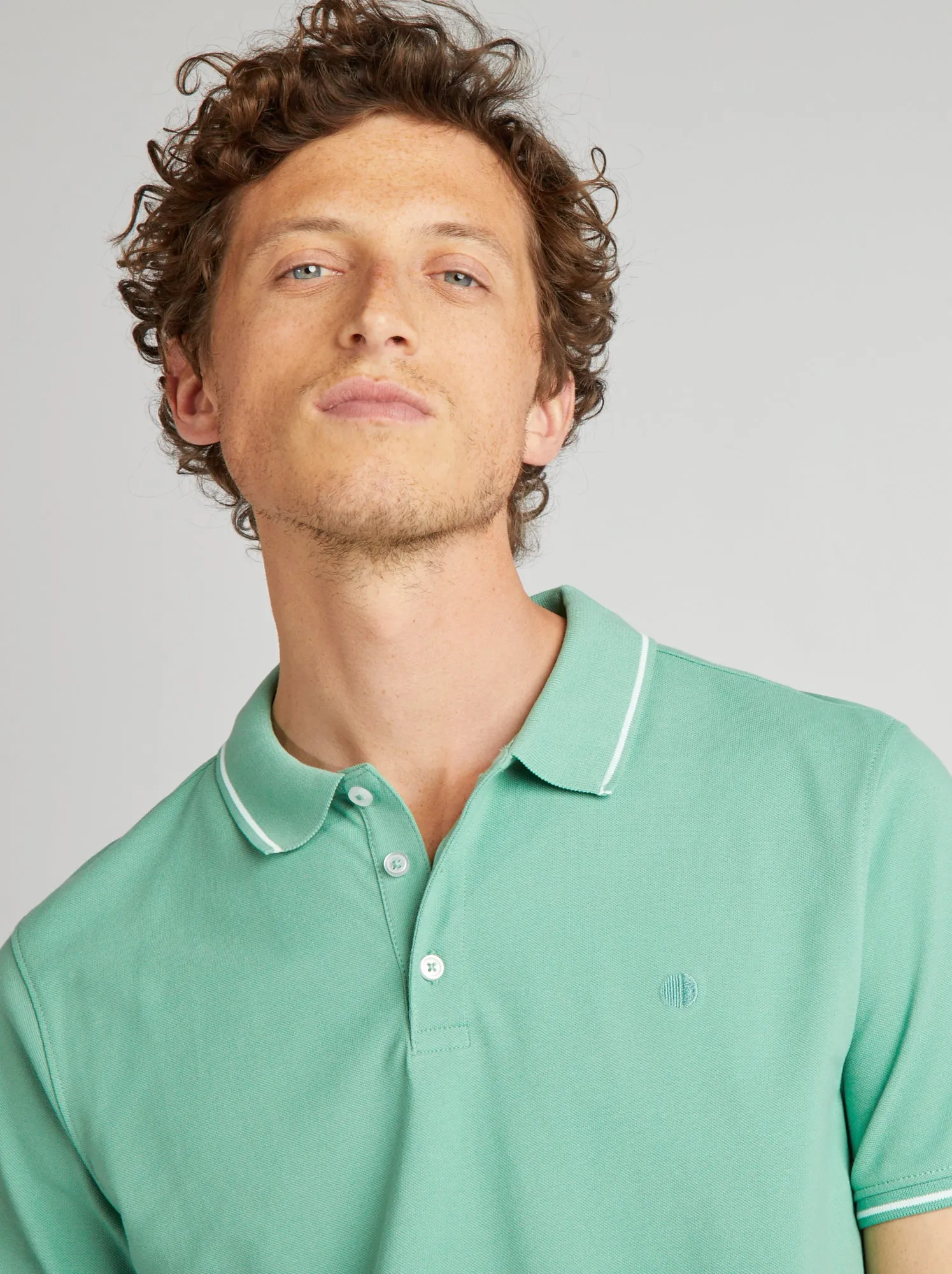 Polo in piqué di cotone - VERDE