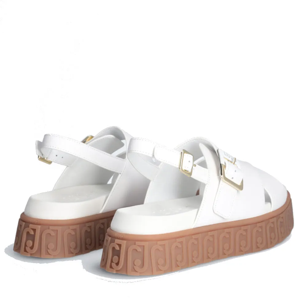 Sandali Donna LIU JO Lovely Sandal 01 in Pelle Bianca