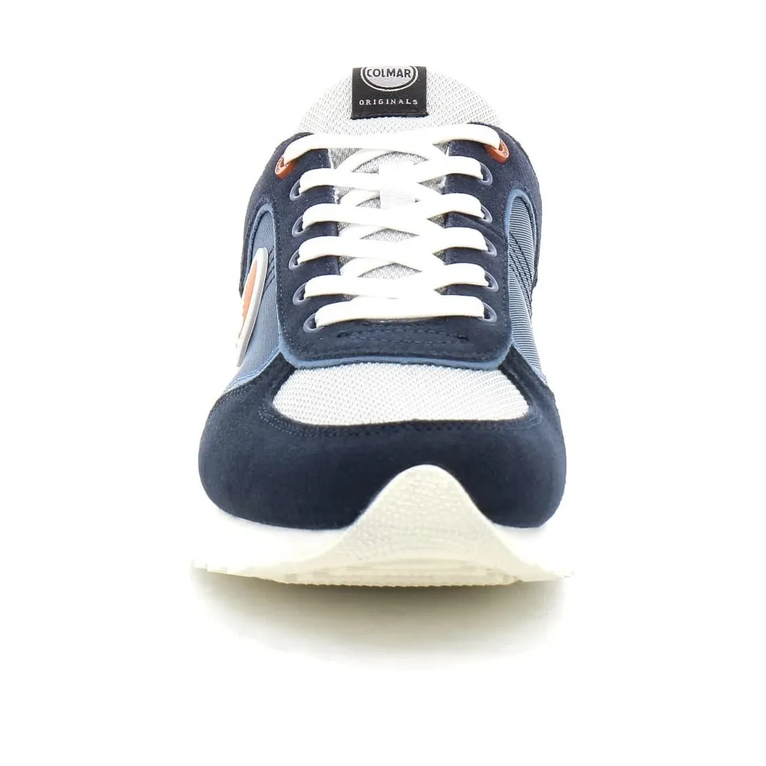 Scarpe casual da Uomo COLMAR Art. TRAVIS BLOCK 008 sneakers NAVY ORANGE LT GRAY