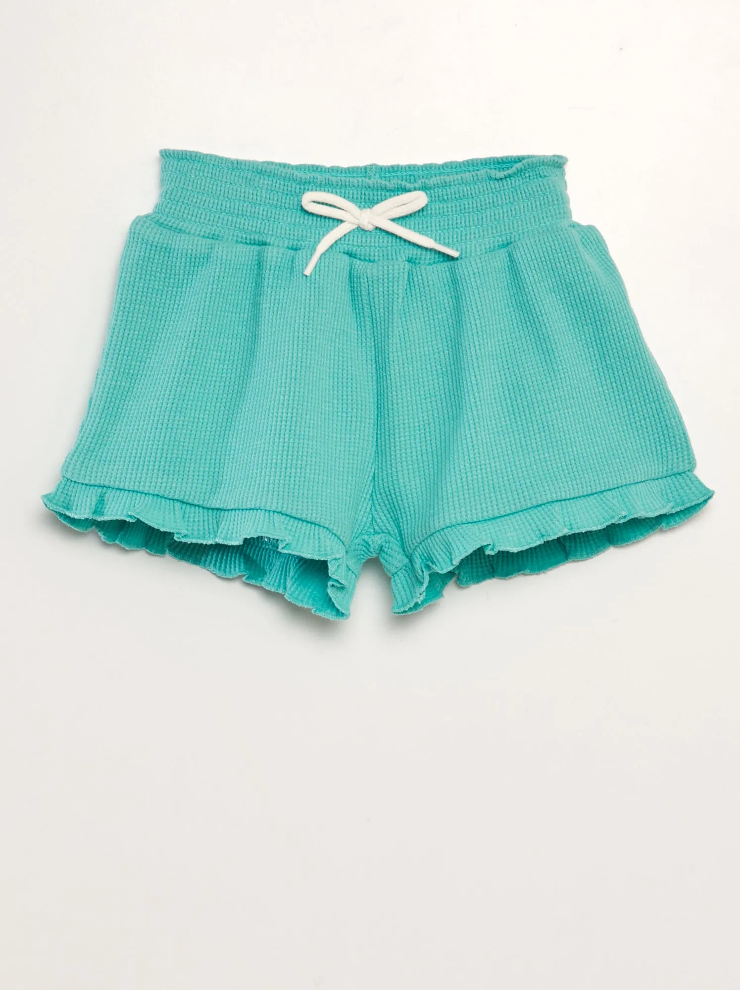 Shorts a nido d'ape - BLU