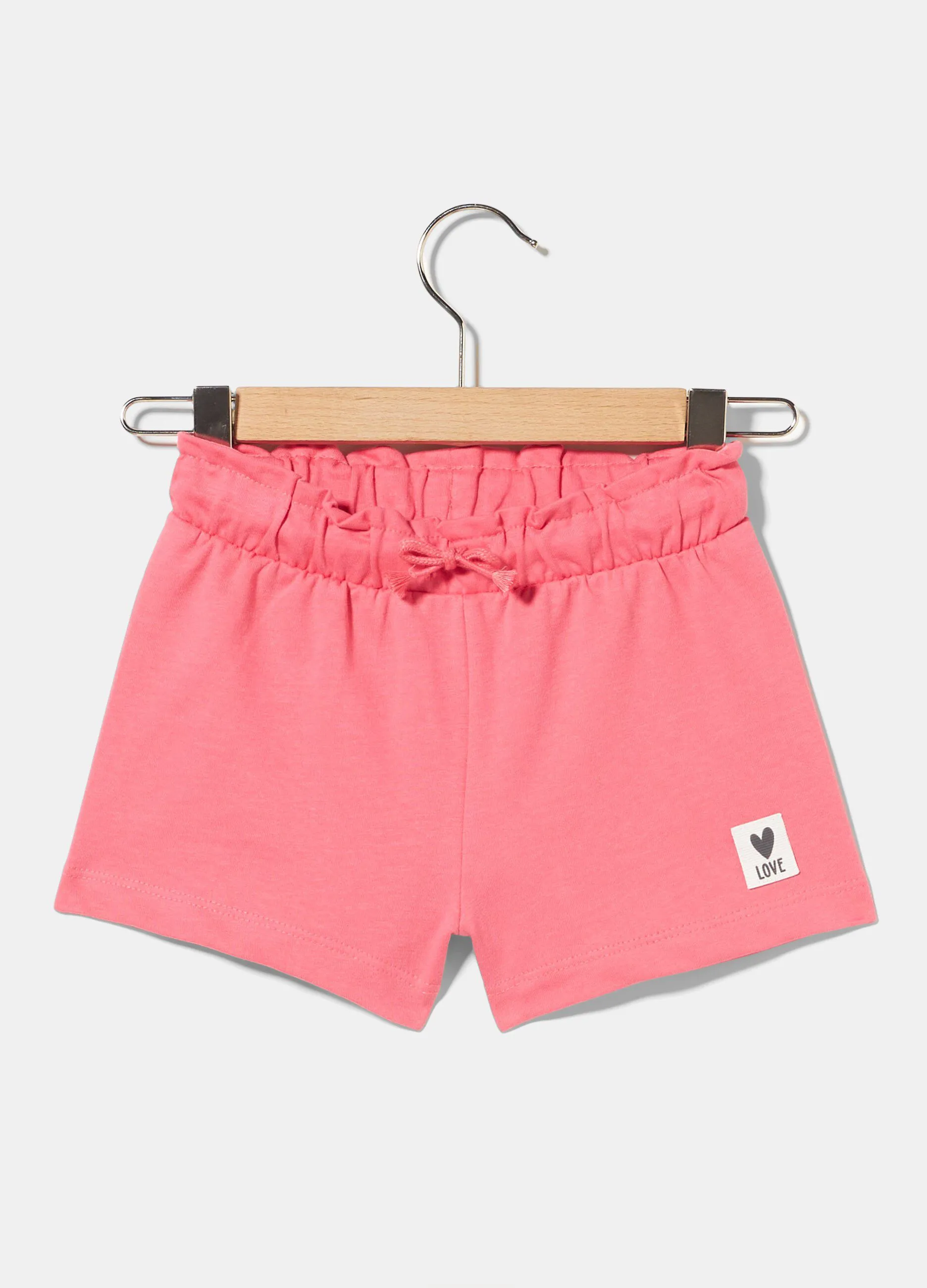 Shorts in felpa di cotone bambina