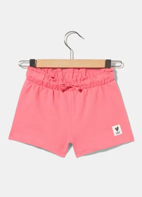 Shorts in felpa di cotone bambina