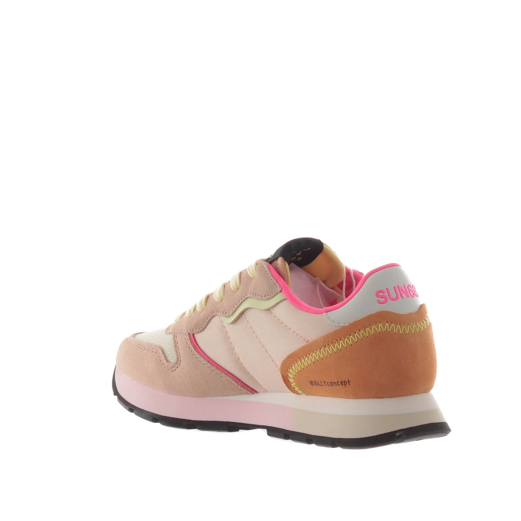 Sneaker ally color explosion in camoscio e nylon