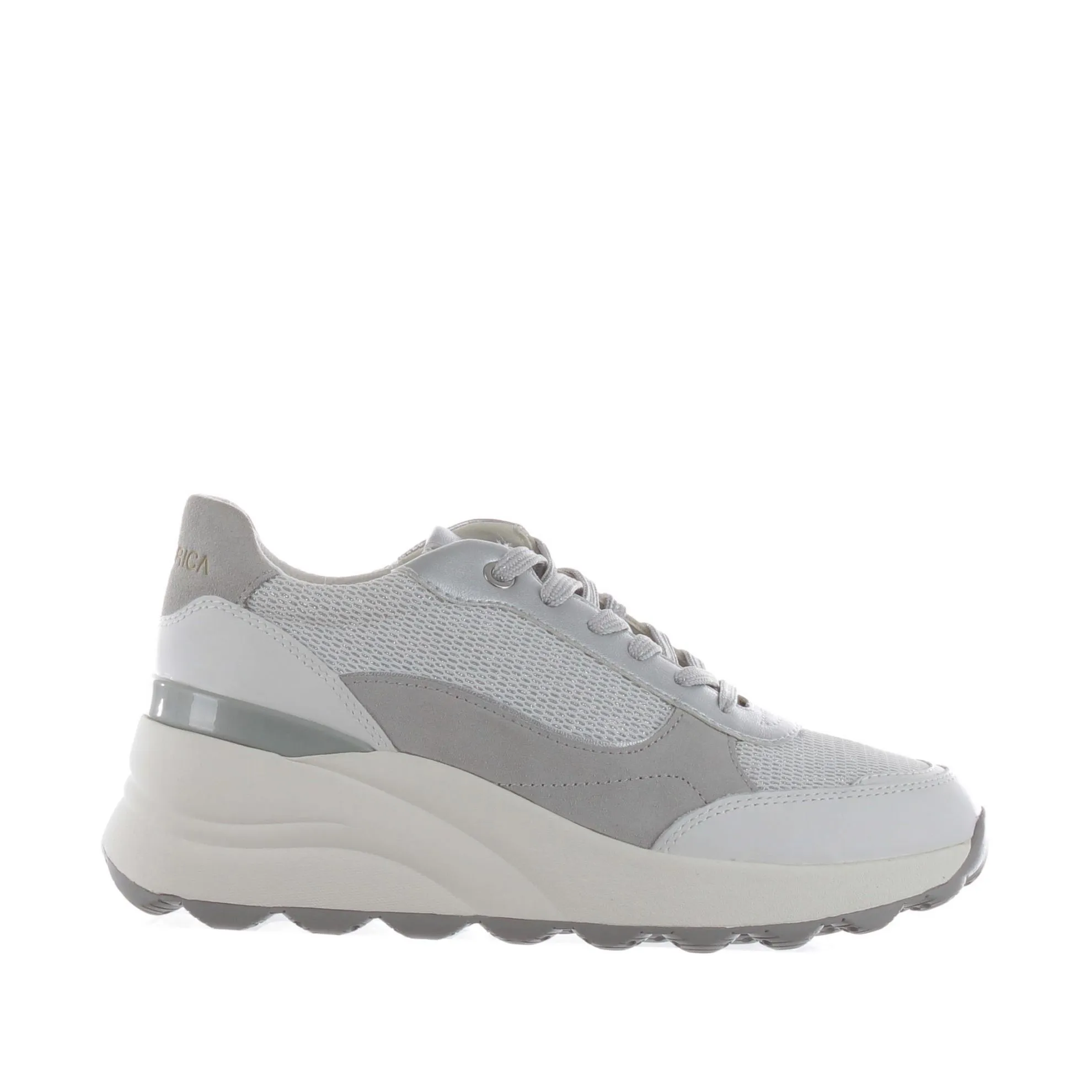 Sneaker ec13 in camoscio e mesh