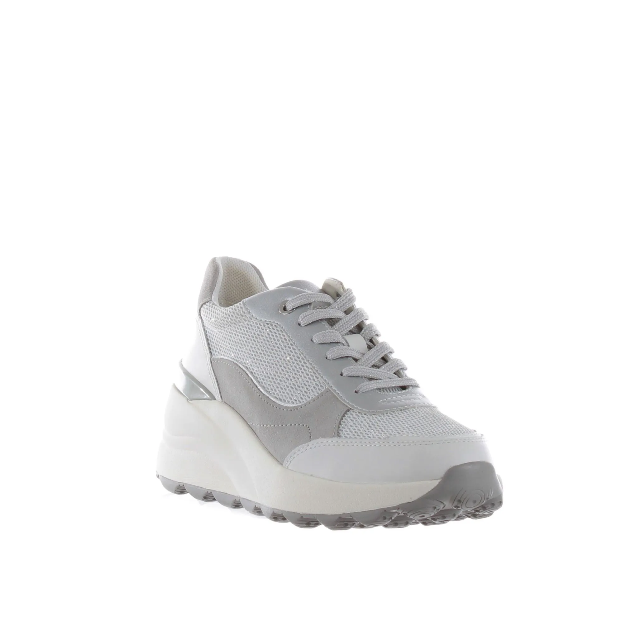 Sneaker ec13 in camoscio e mesh