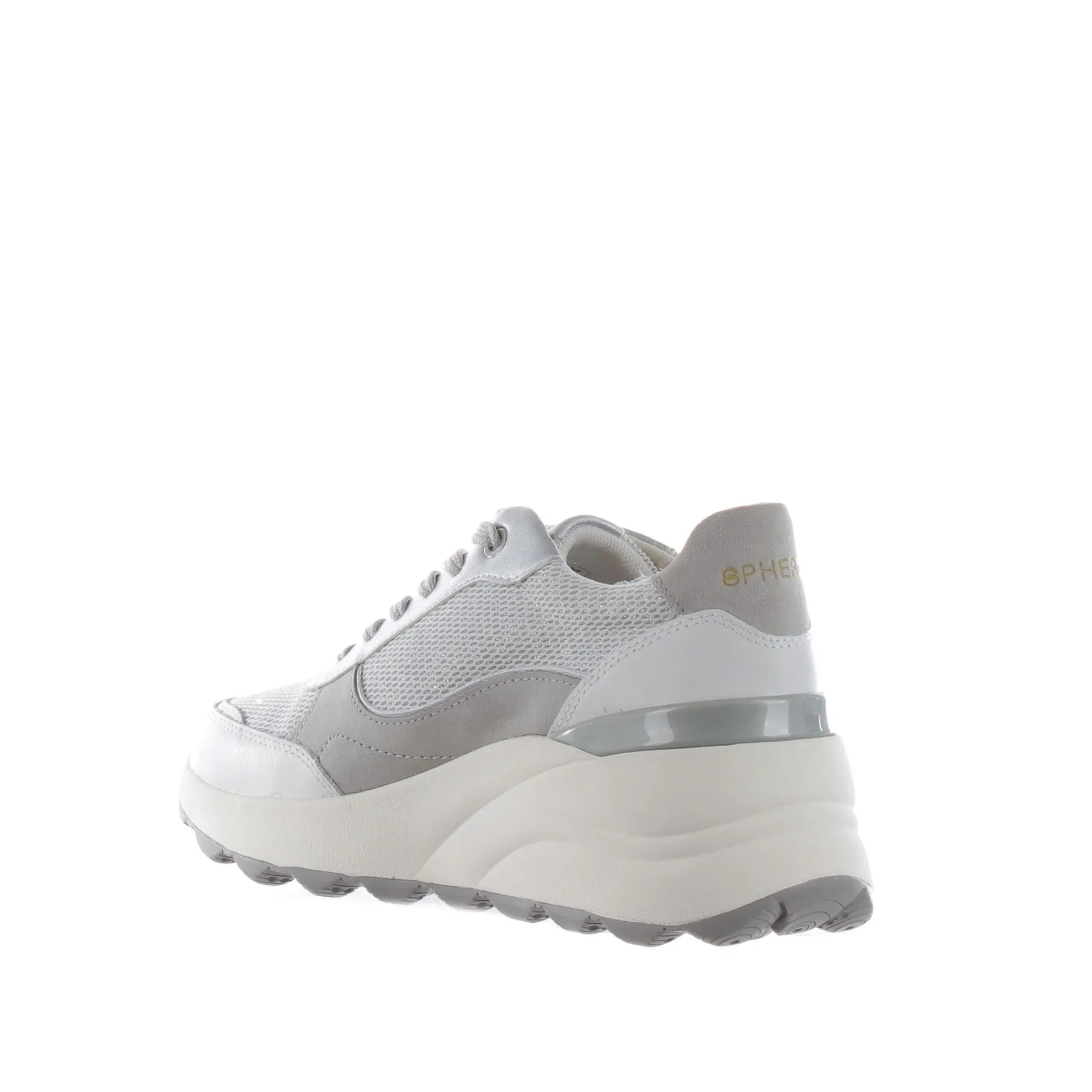 Sneaker ec13 in camoscio e mesh