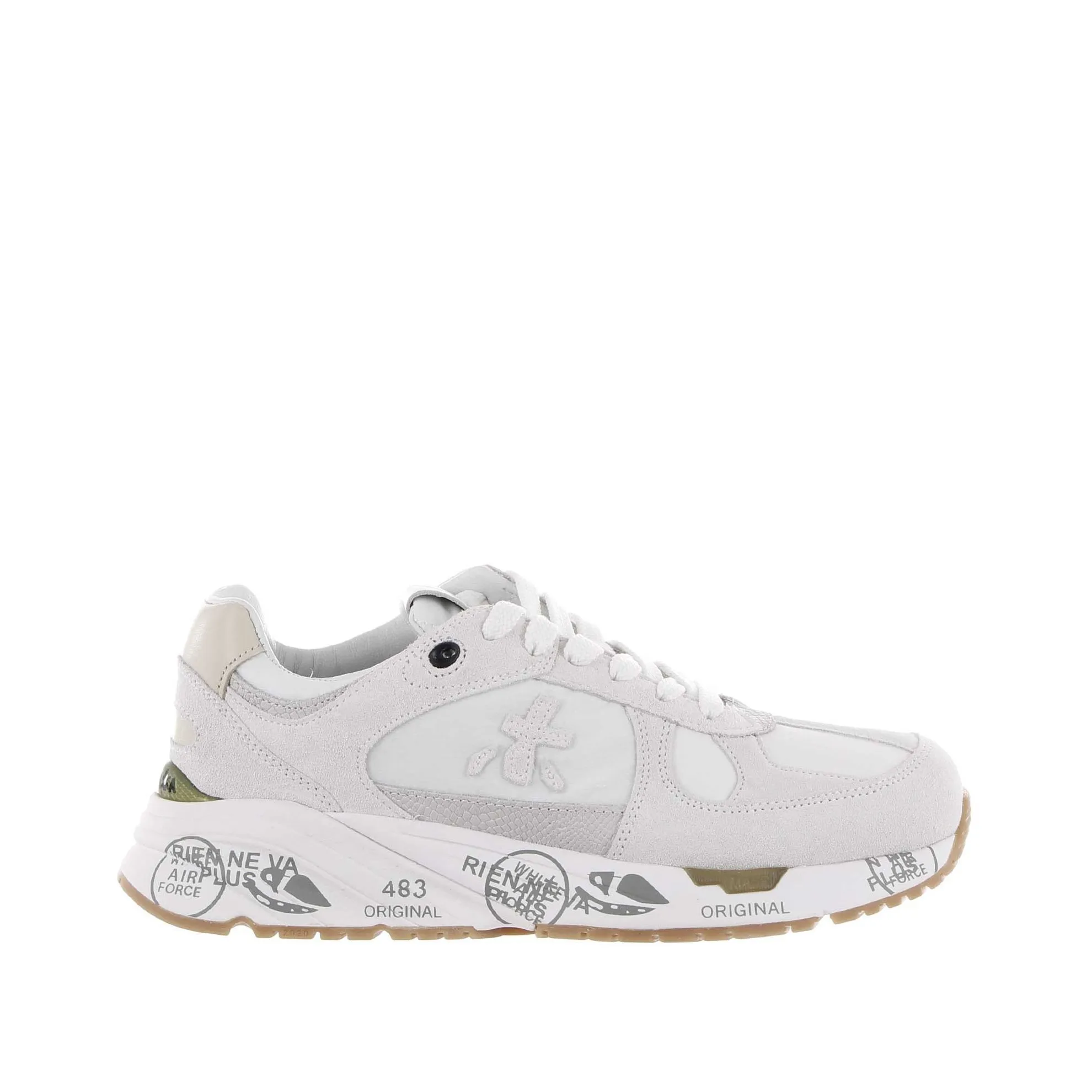 Sneaker mase in camoscio e nylon