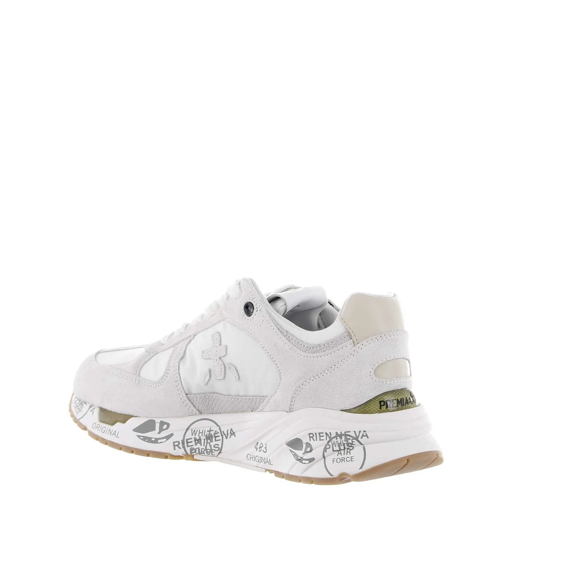 Sneaker mase in camoscio e nylon