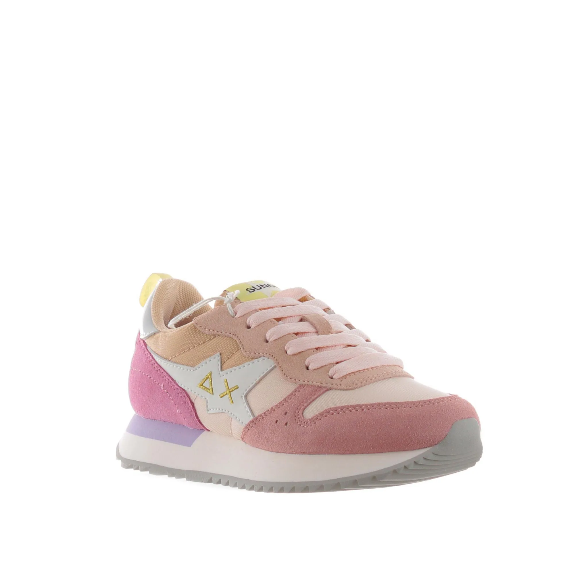 Sneaker stargirl multicolor in camoscio e nylon