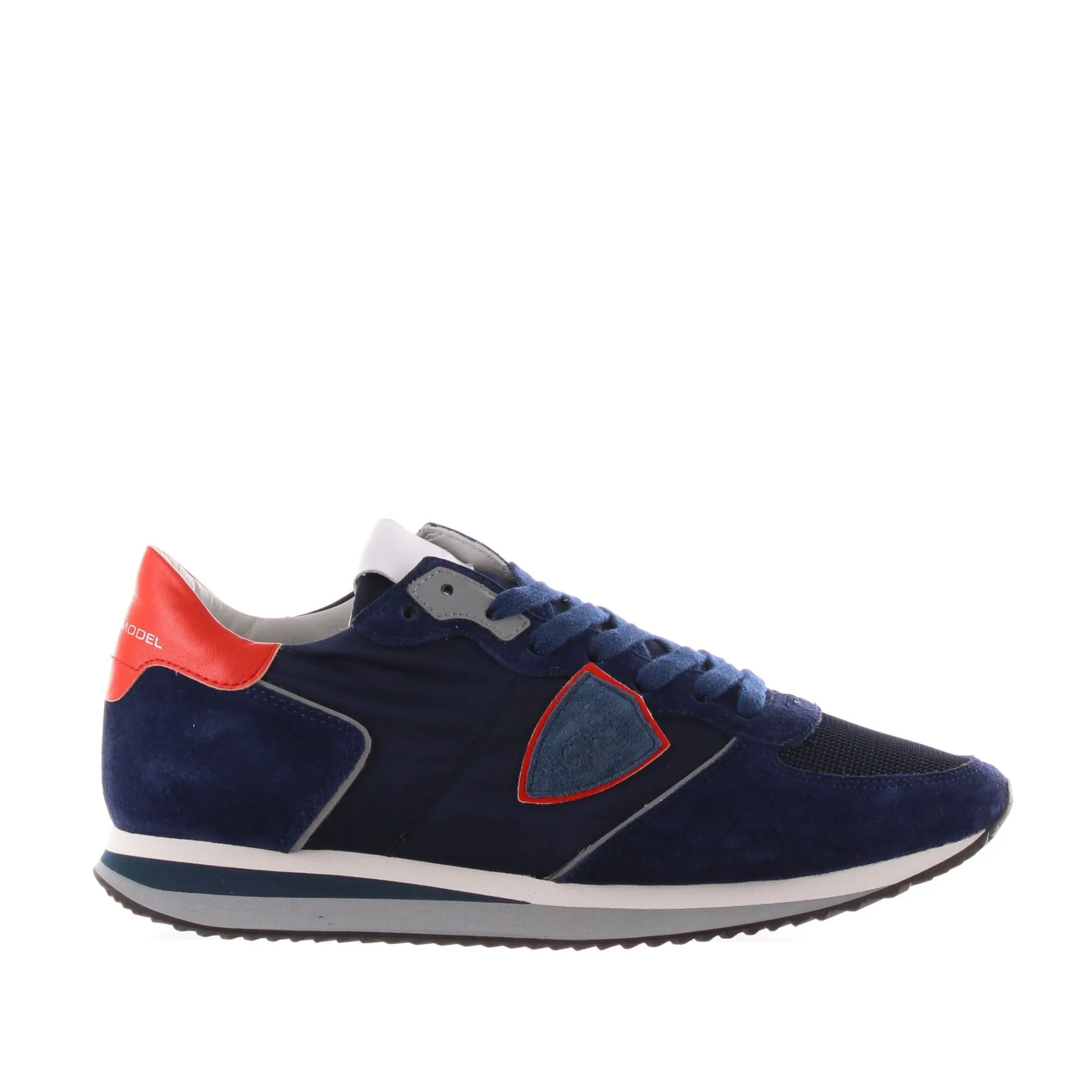 Sneaker tropez low in camoscio e nylon