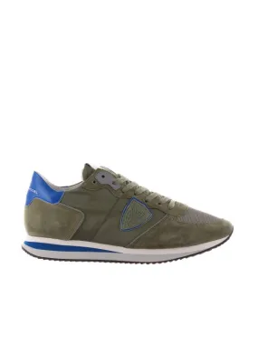 Sneaker tropez low in camoscio e nylon