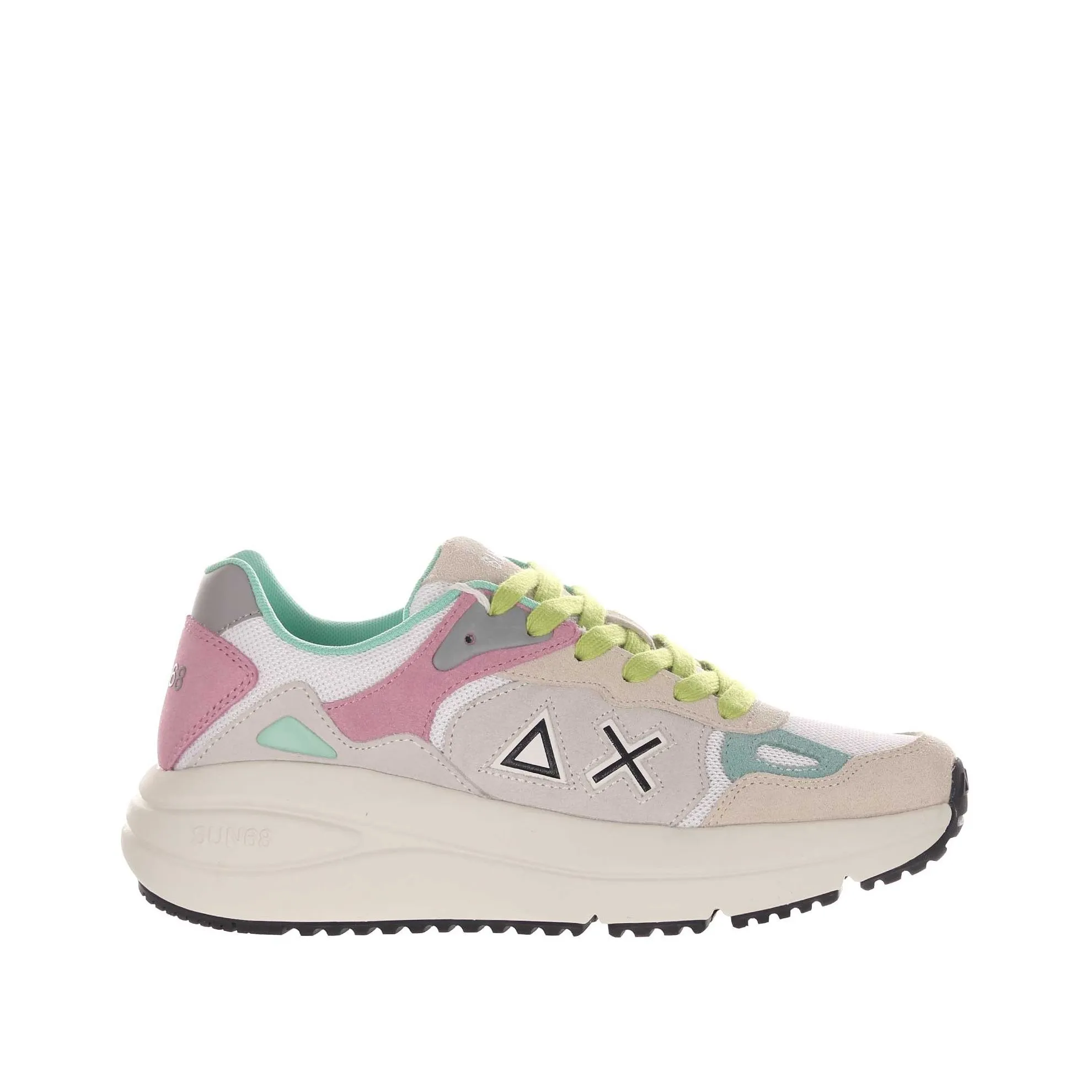 Sneaker venus in camoscio e mesh a rete