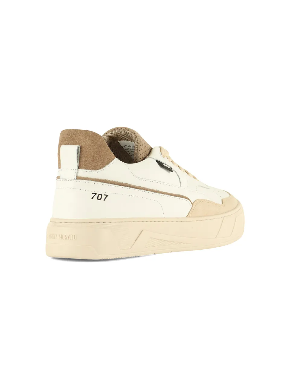 Sneakers 707 in pelle con dettagli a contrasto