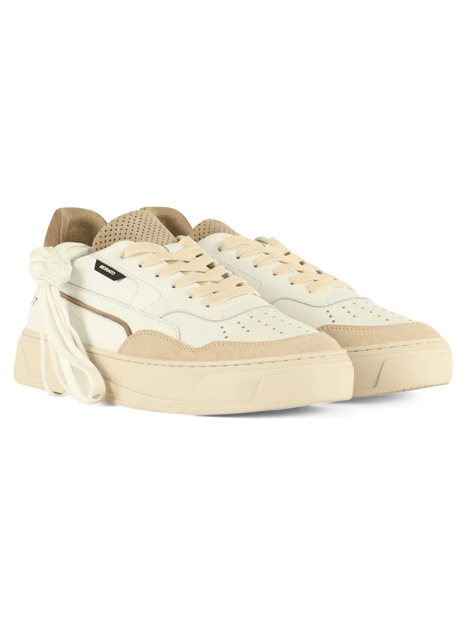 Sneakers 707 in pelle con dettagli a contrasto