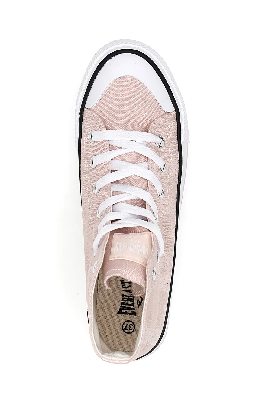 Sneakers alte Everlast 2127 in tela rosa con suola bianca