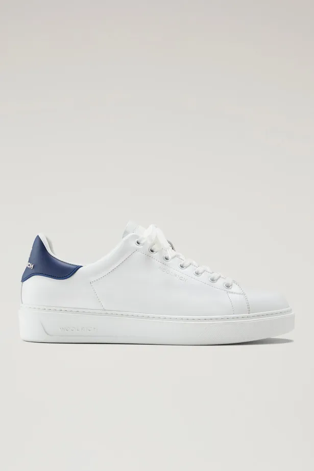 Sneakers Classic Court in pelle con dettagli a contrasto                                                                        