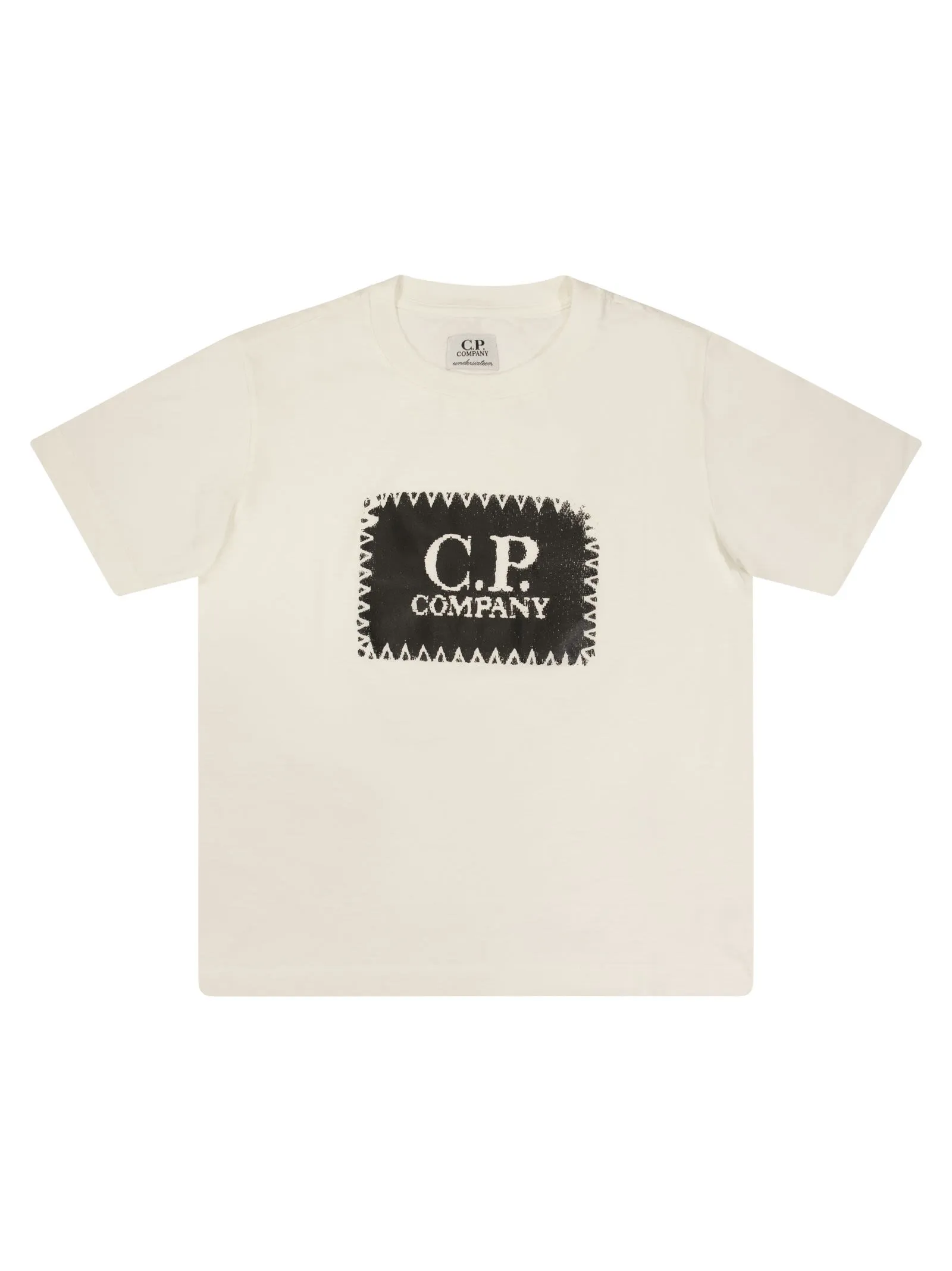 T-shirt con stampa logo sul petto