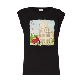 T-shirt Donna Liu-Jo Roma City Nero