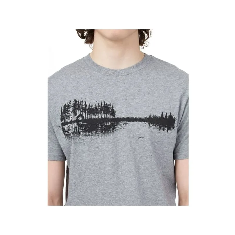 T-Shirt Tentree M Maglietta estiva per chitarra (grigio)