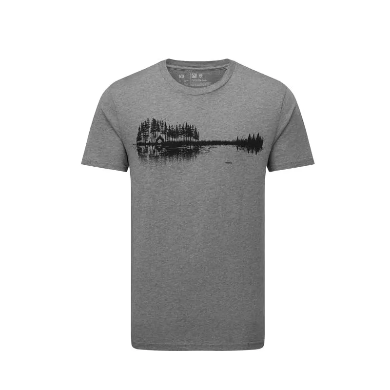 T-Shirt Tentree M Maglietta estiva per chitarra (grigio)